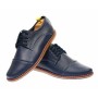 Pantofi barbati casual, din piele naturala, bleumarin  - TENBOX338T